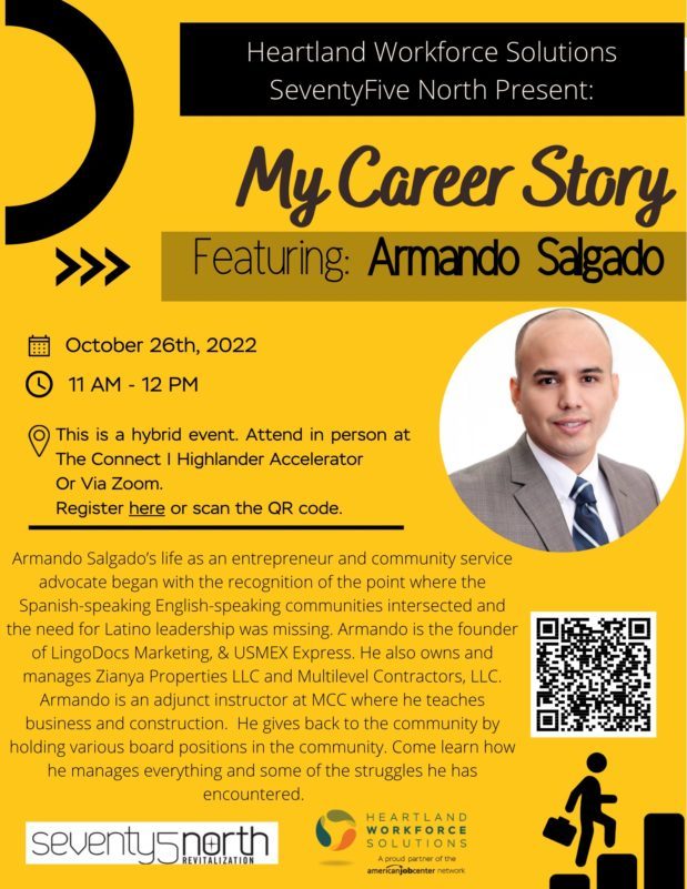 My career story flyer