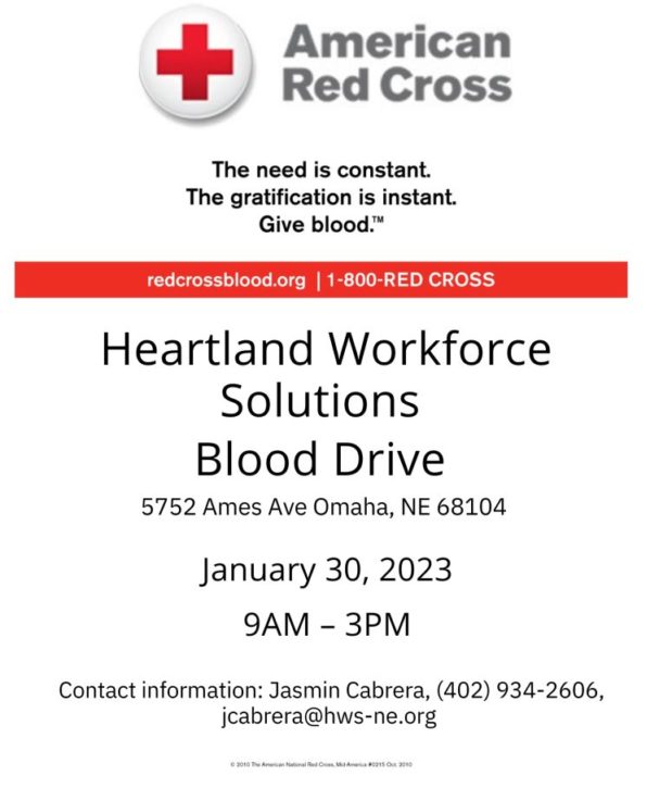 Red Cross Blood Drive January 30