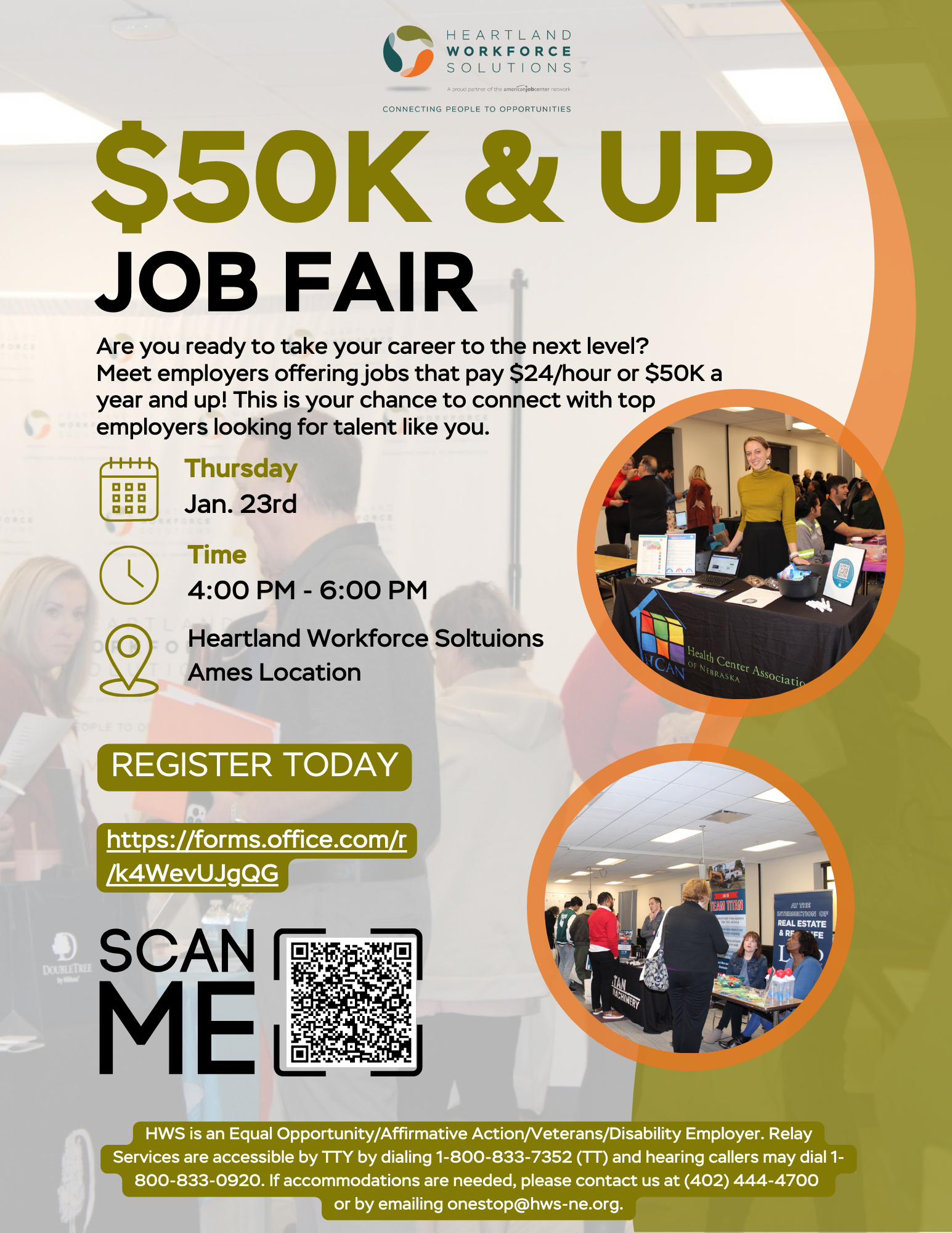 $50K & Up Job Fair - Job Seeker Registration