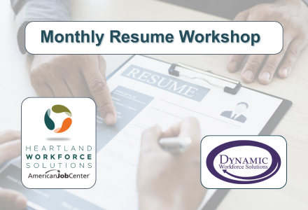 Monthly Resume Workshop with HWS & Dynamic Workforce Solutions