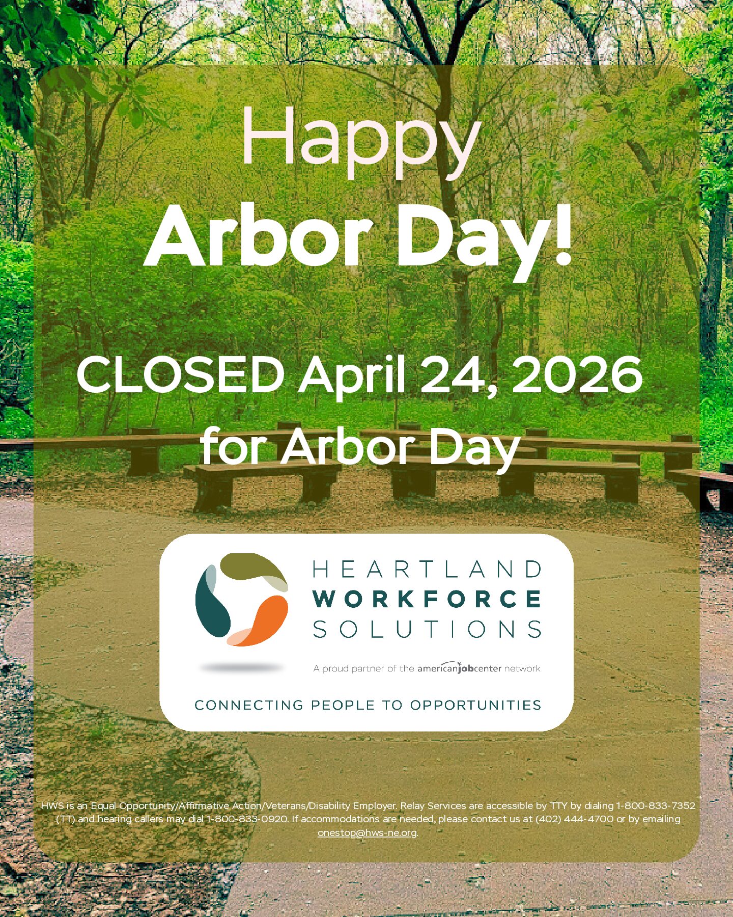 AMES AVE & 24TH ST CLOSED FOR ARBOR DAY