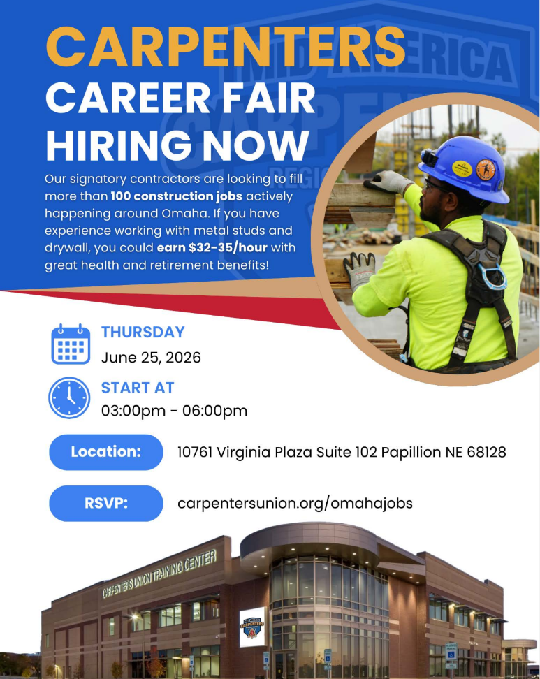 Carpenters Career Fair Hiring Now